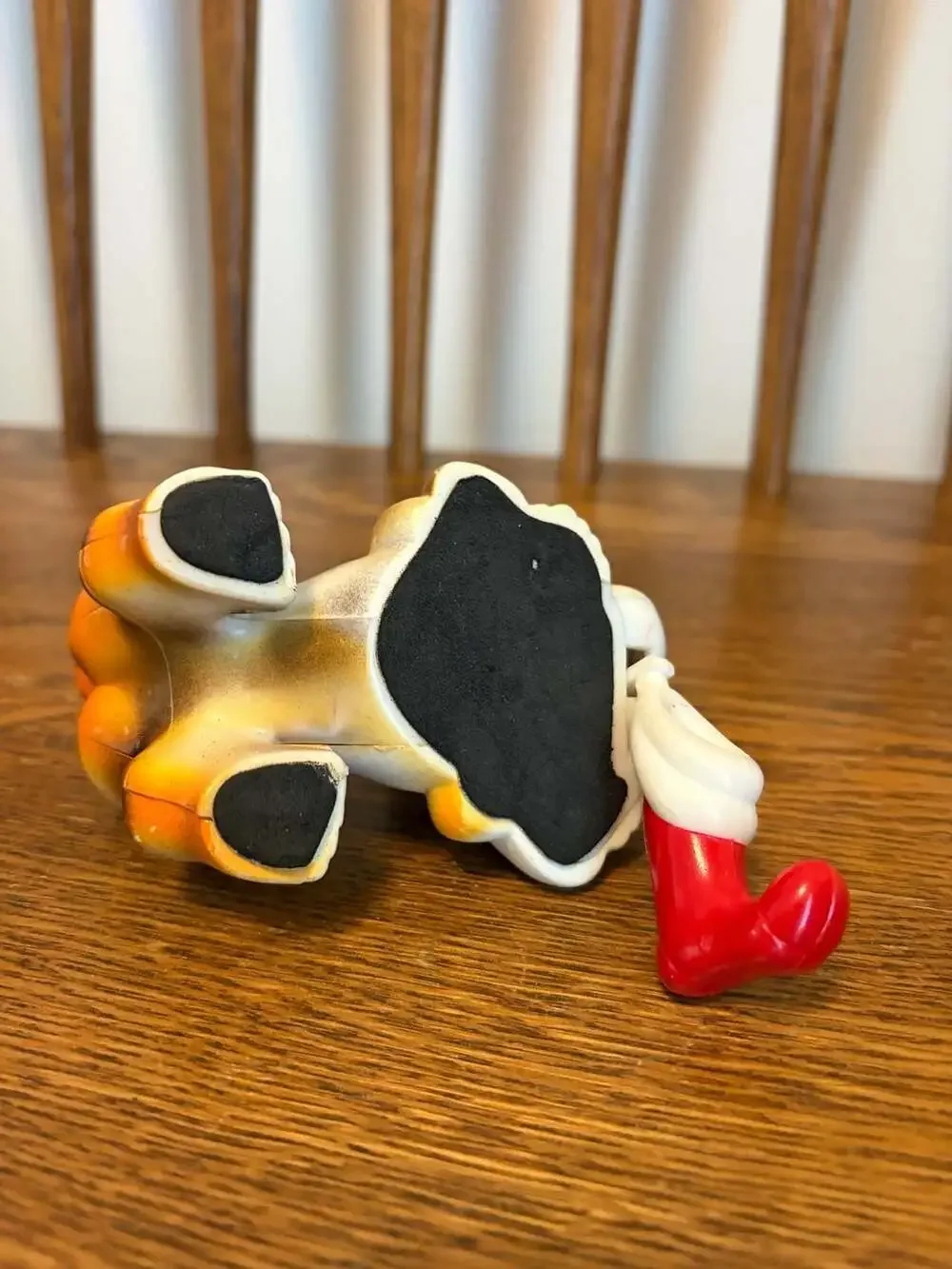 Vintage Christmas Basset Hound Stocking Holder Figurine